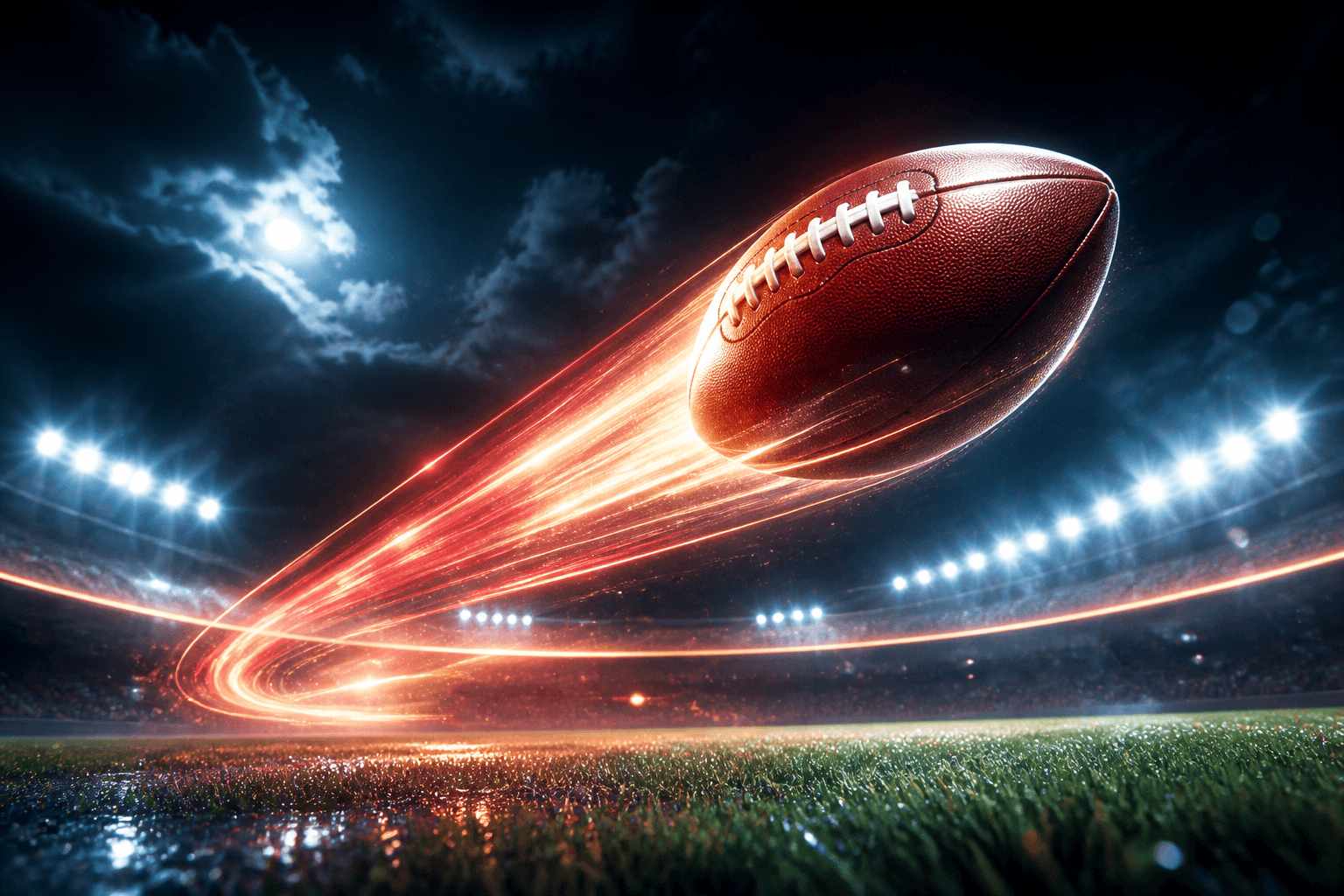 Award-style football emblem, no athletes