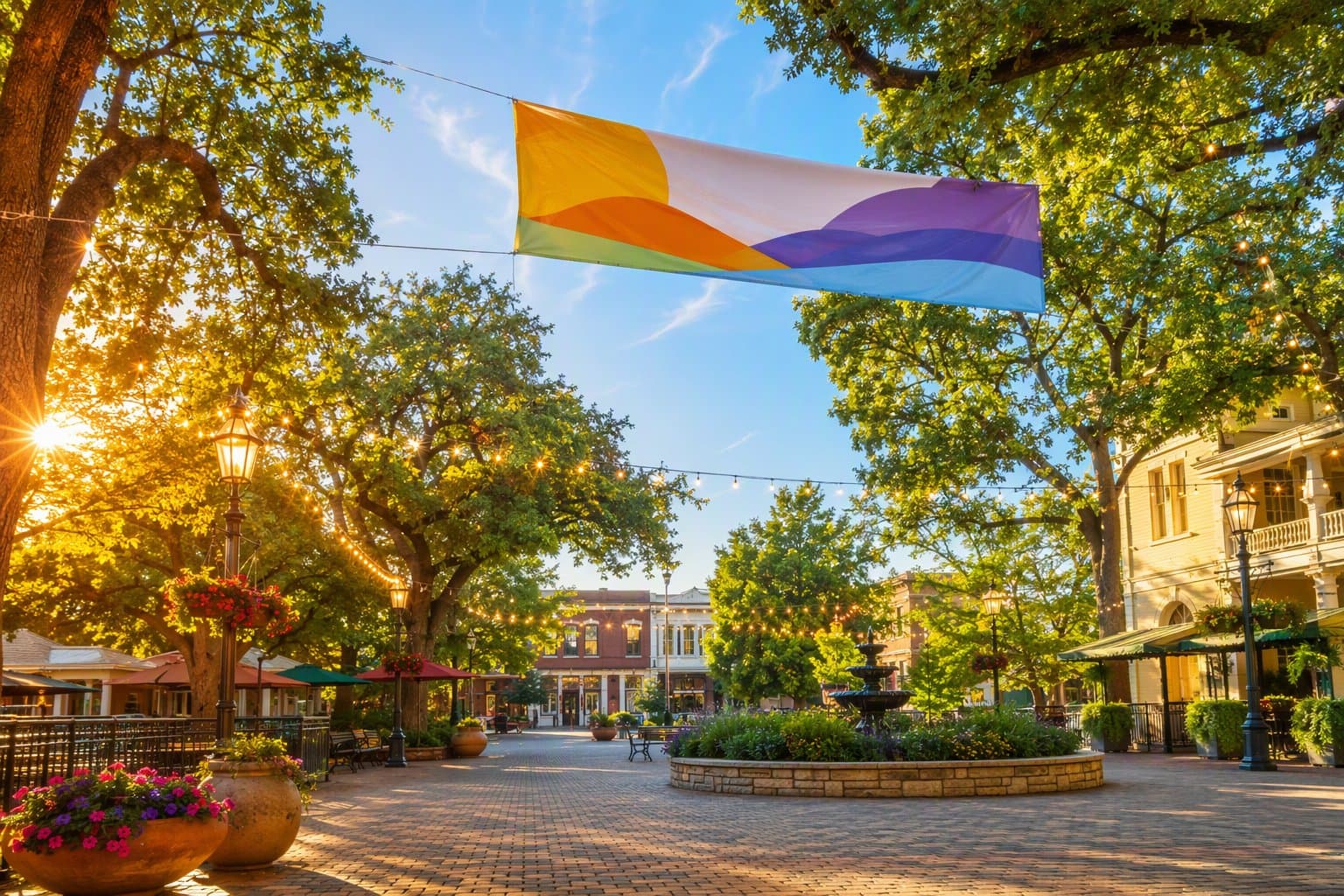 Pleasanton town square - illustration, Jake Team LLC