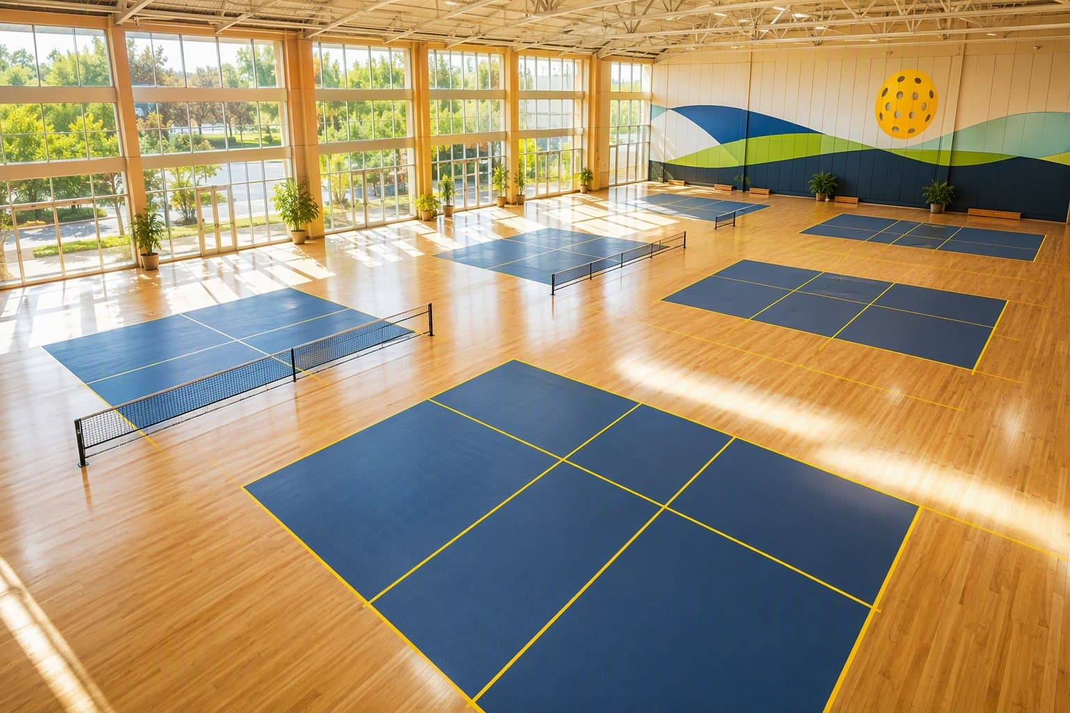 Indoor pickleball club - illustration, Jake Team LLC