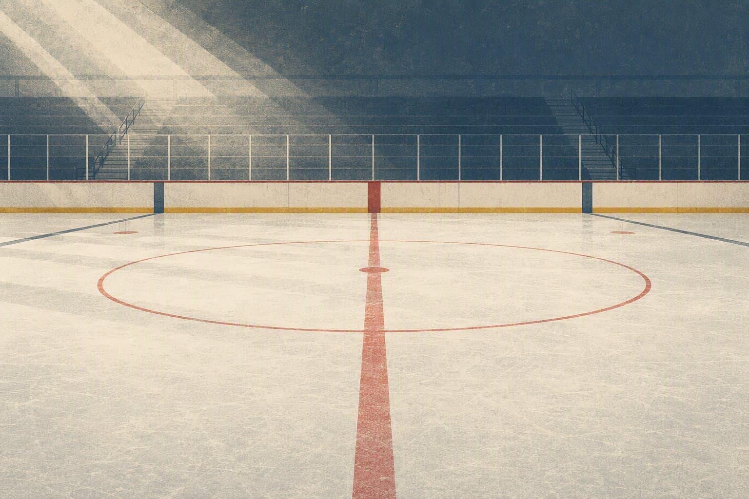 Hockey arena aftermath - illustration, Jake Team LLC
