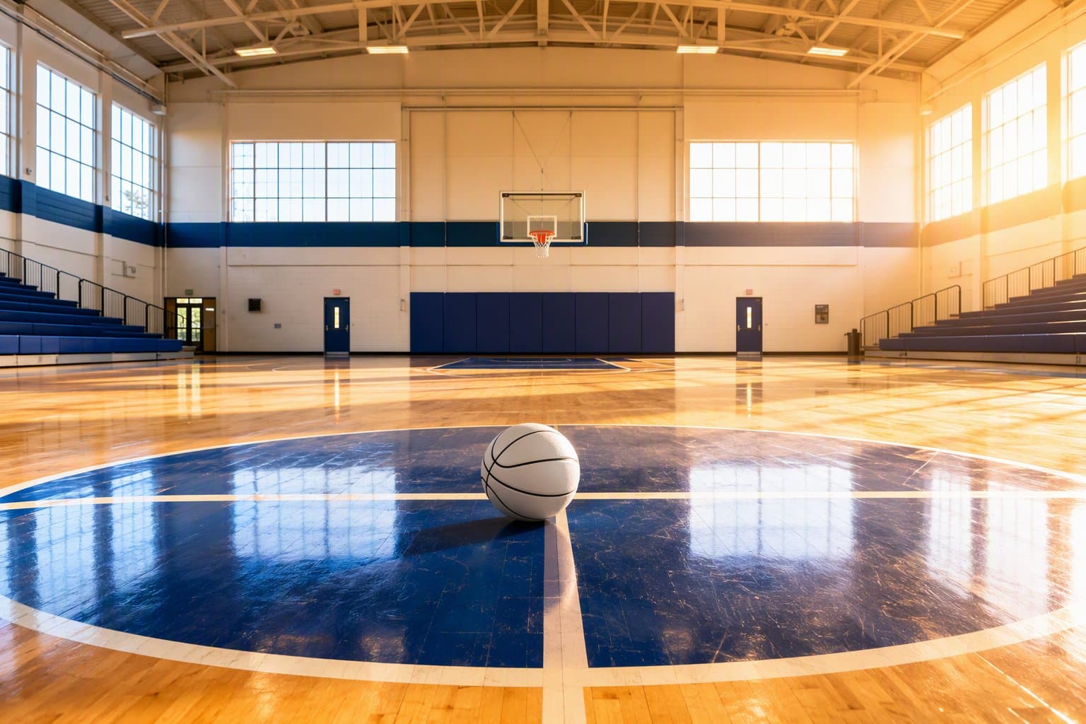 Empty basketball court - illustration, Jake Team LLC