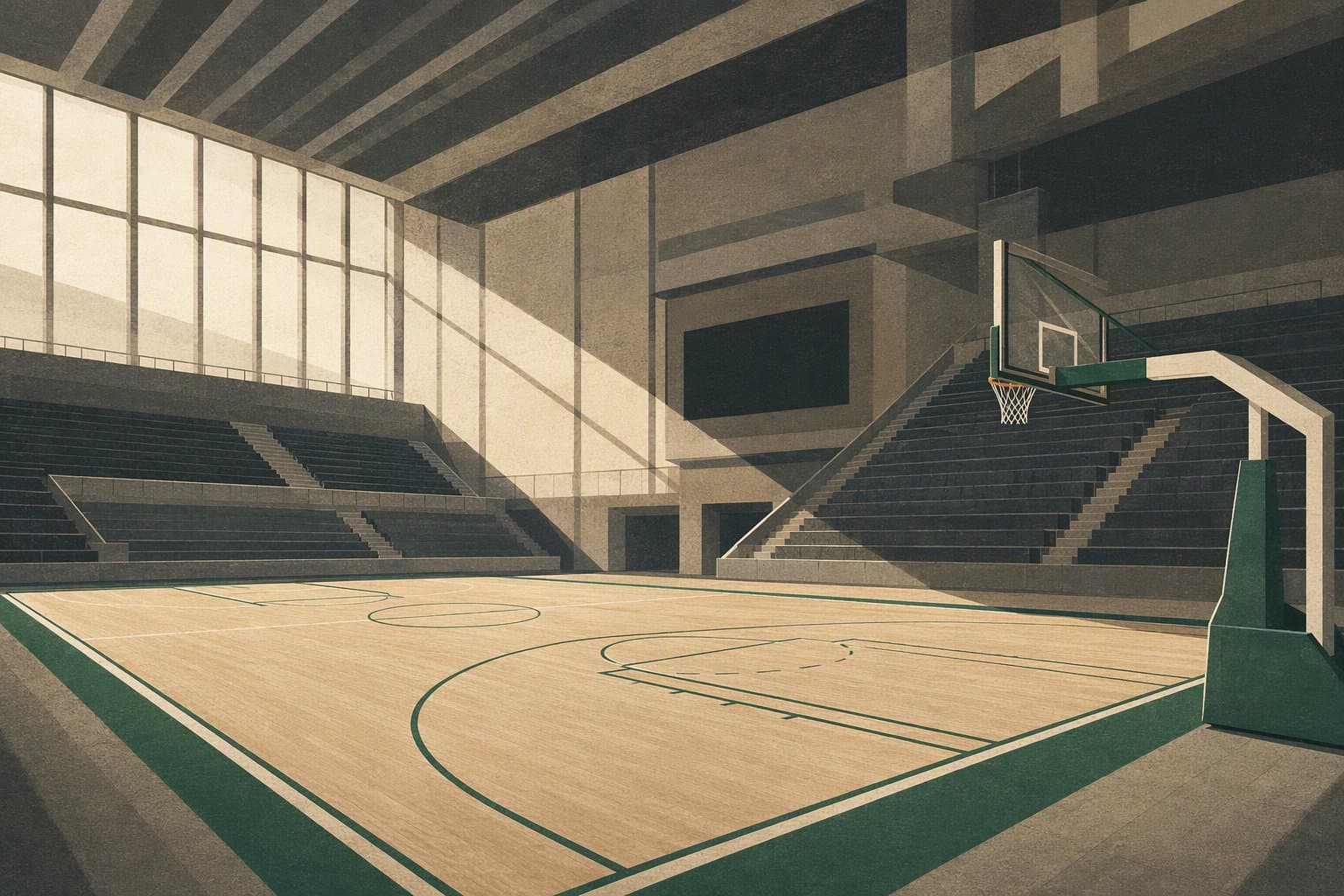 Intuit Dome Court - illustration, Jake Team LLC