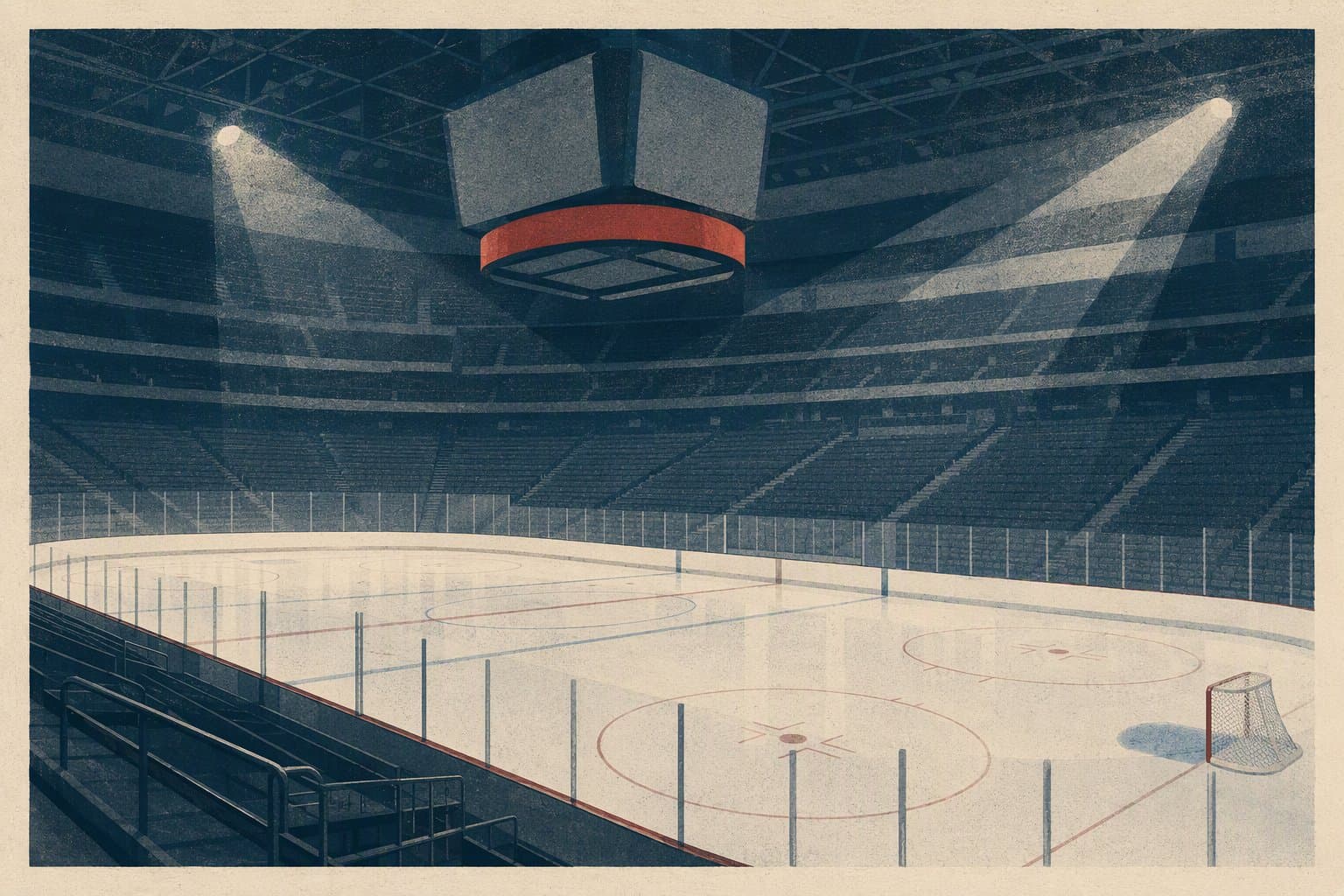 Newark hockey victory - illustration, Jake Team LLC