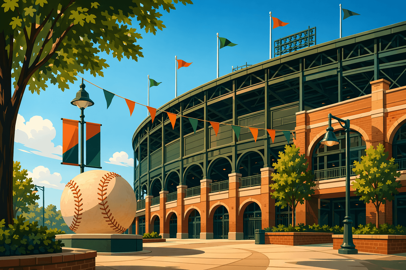 Baseball game - illustration, Jake Team LLC