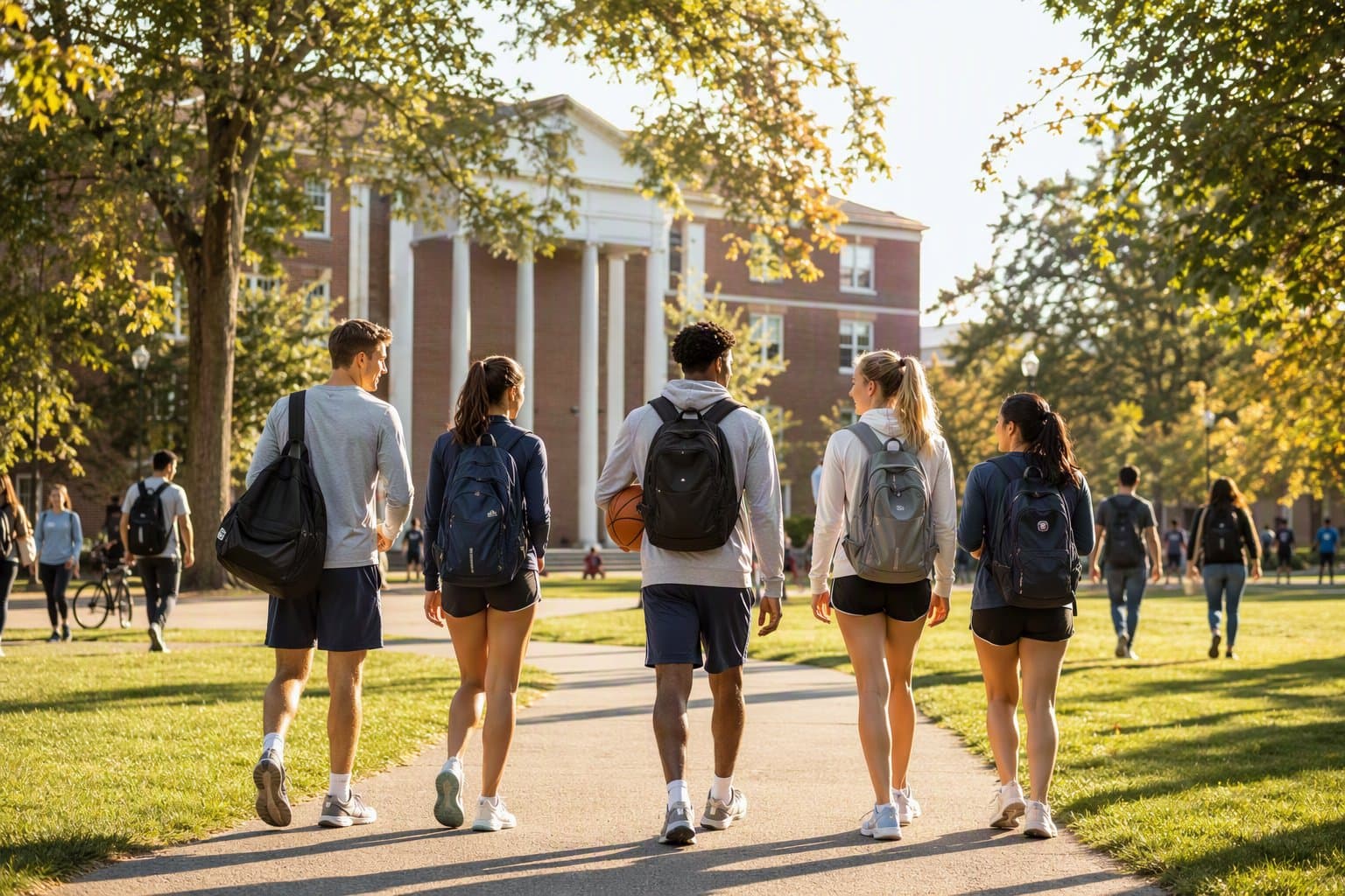 college athletes - illustration, Jake Team LLC