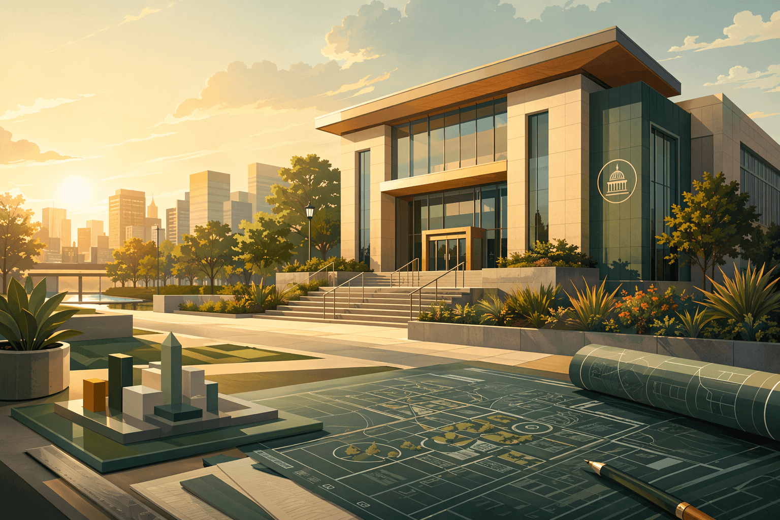 City planning - illustration, Jake Team LLC