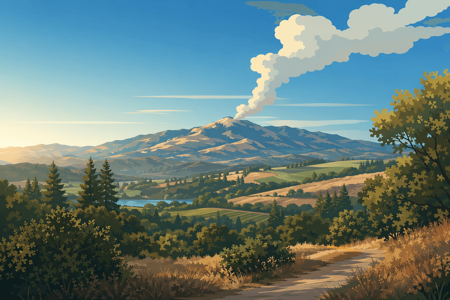 Wildfire aftermath - illustration, Jake Team LLC