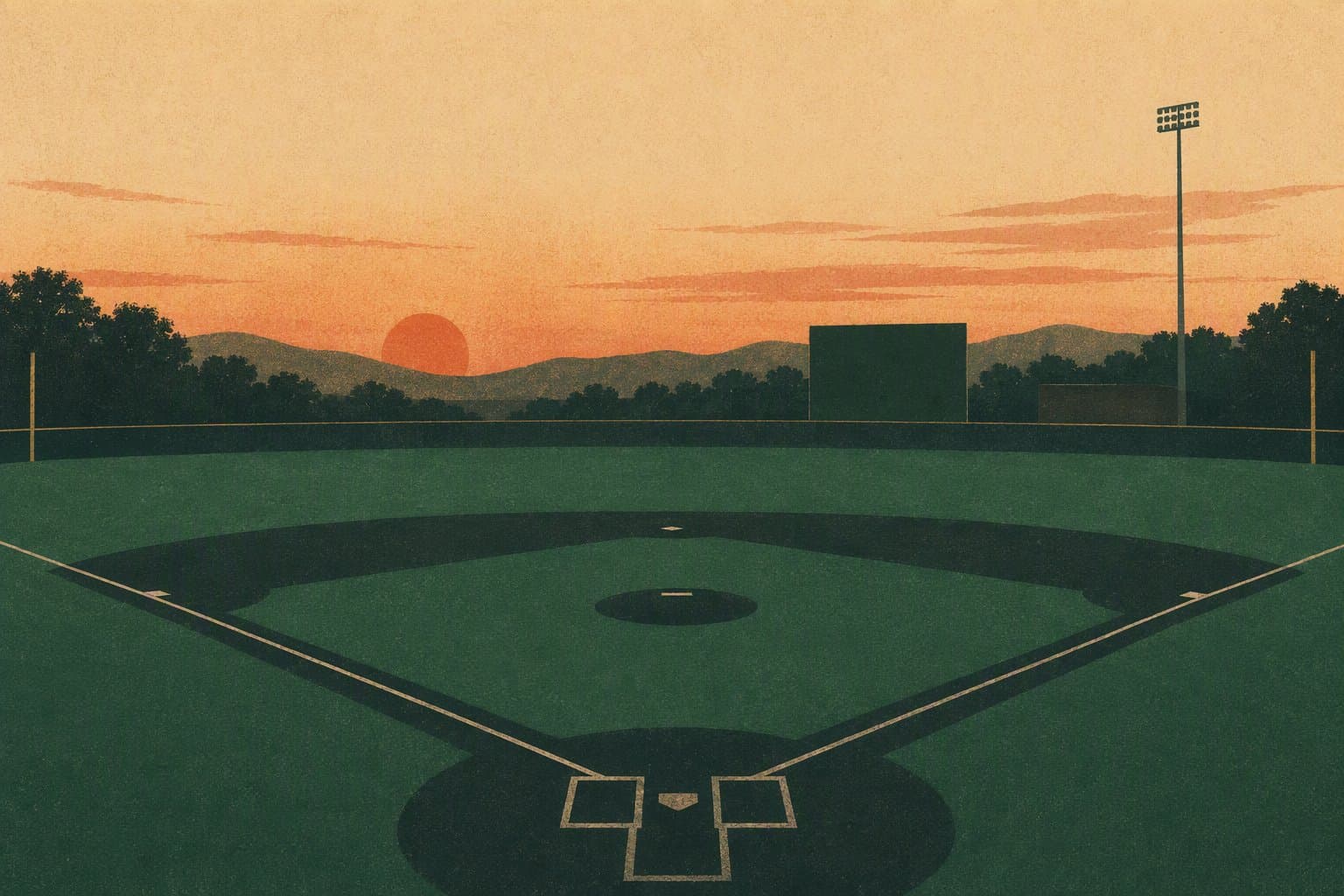 baseball field - illustration, Jake Team LLC