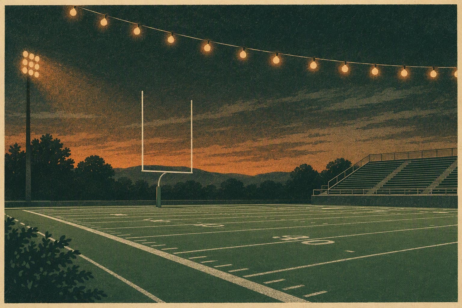 High School Football Season - illustration, Jake Team LLC