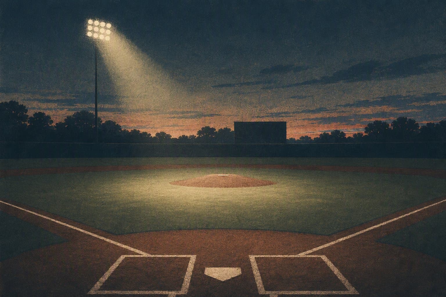 late-inning tension - illustration, Jake Team LLC