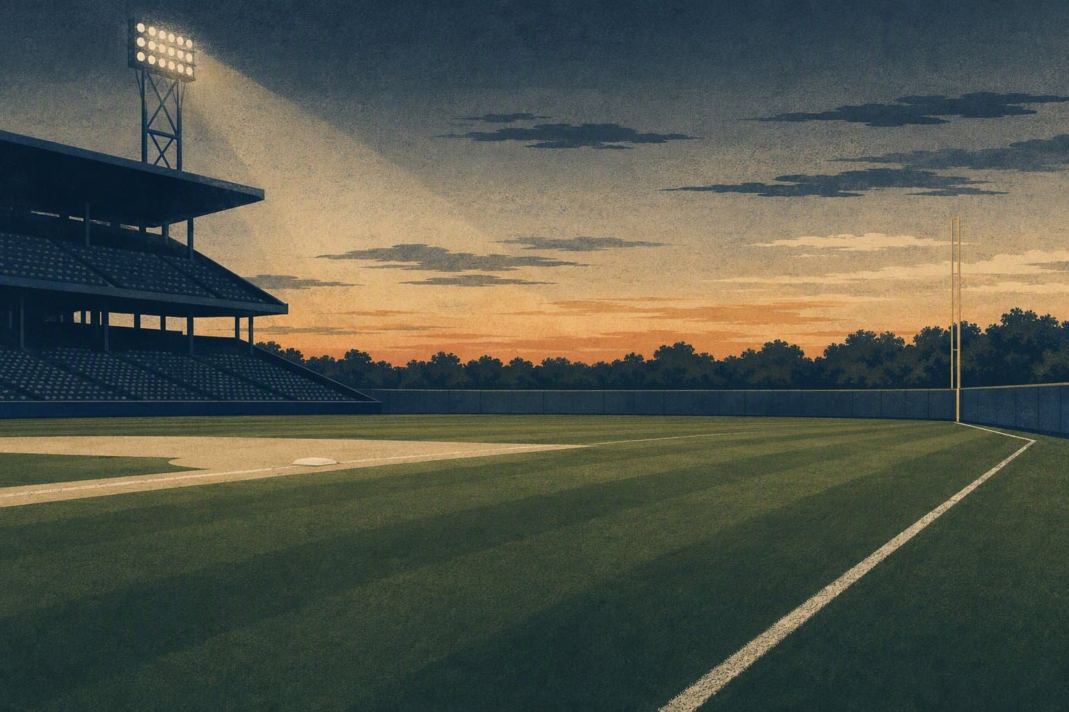 Baseball Stadium - illustration, Jake Team LLC