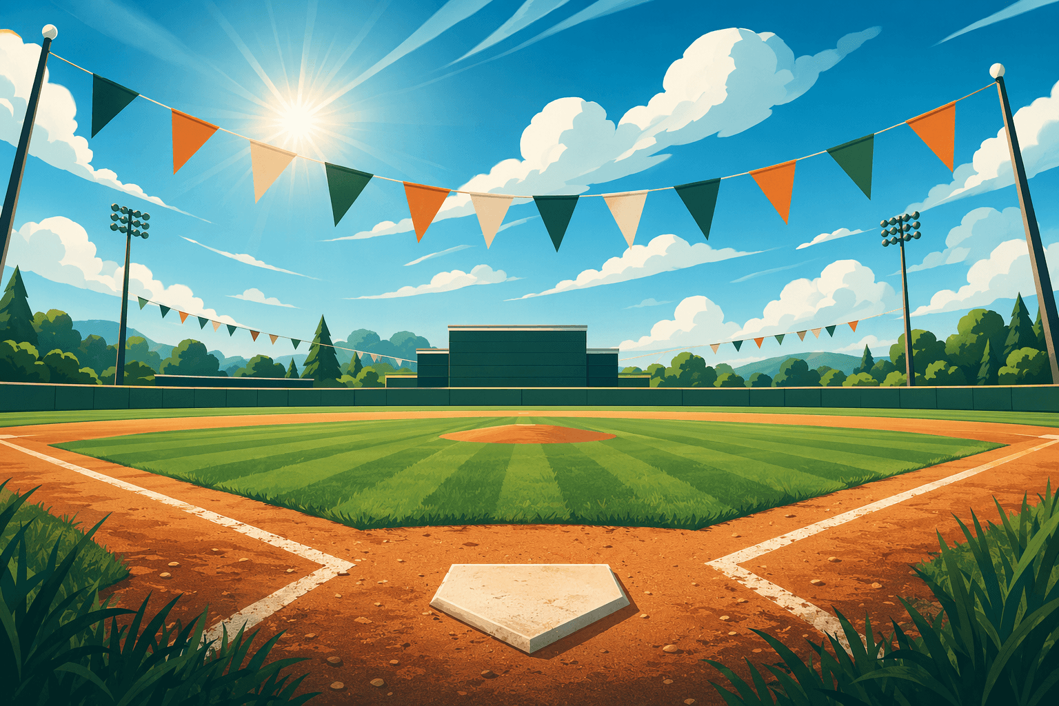 Baseball Victory Rally - illustration, Jake Team LLC