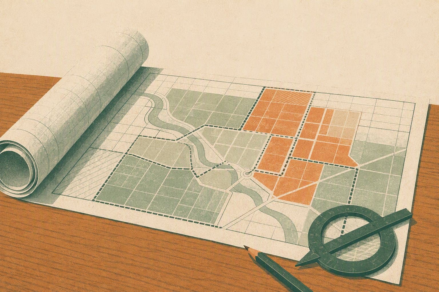 Zoning Blueprint - illustration, Jake Team LLC