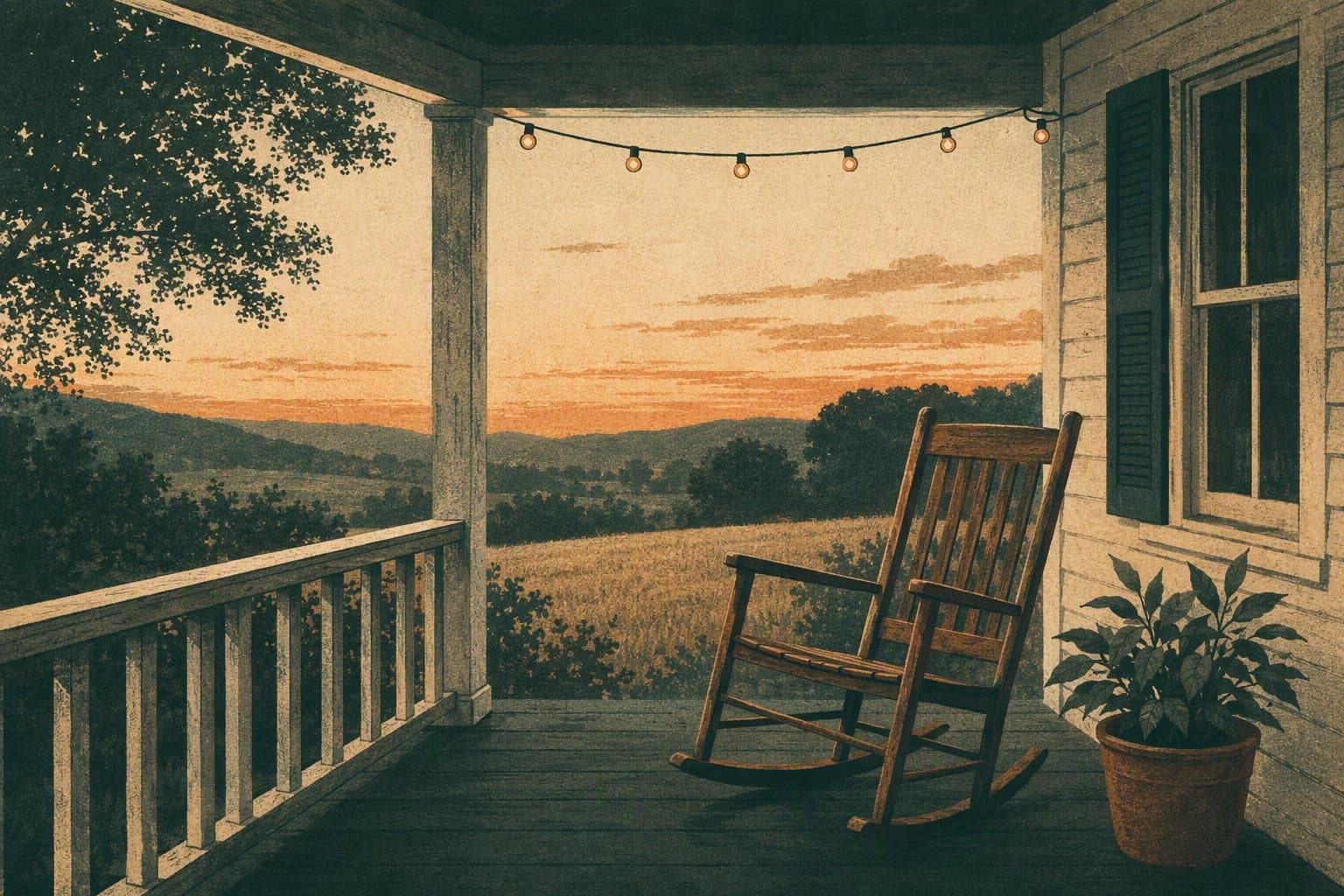 Rural Aging - illustration, Jake Team LLC