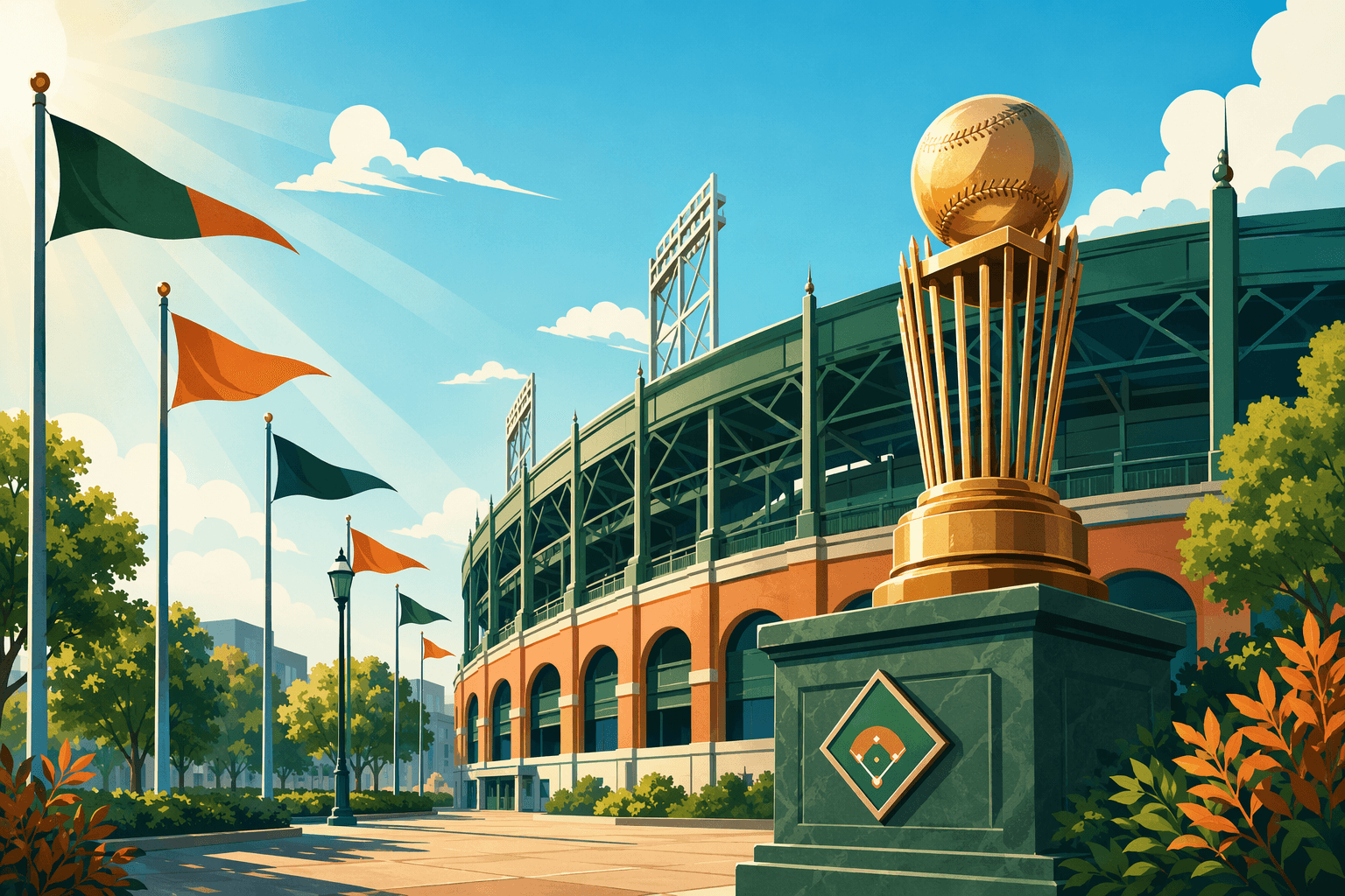 Baseball Victory - illustration, Jake Team LLC