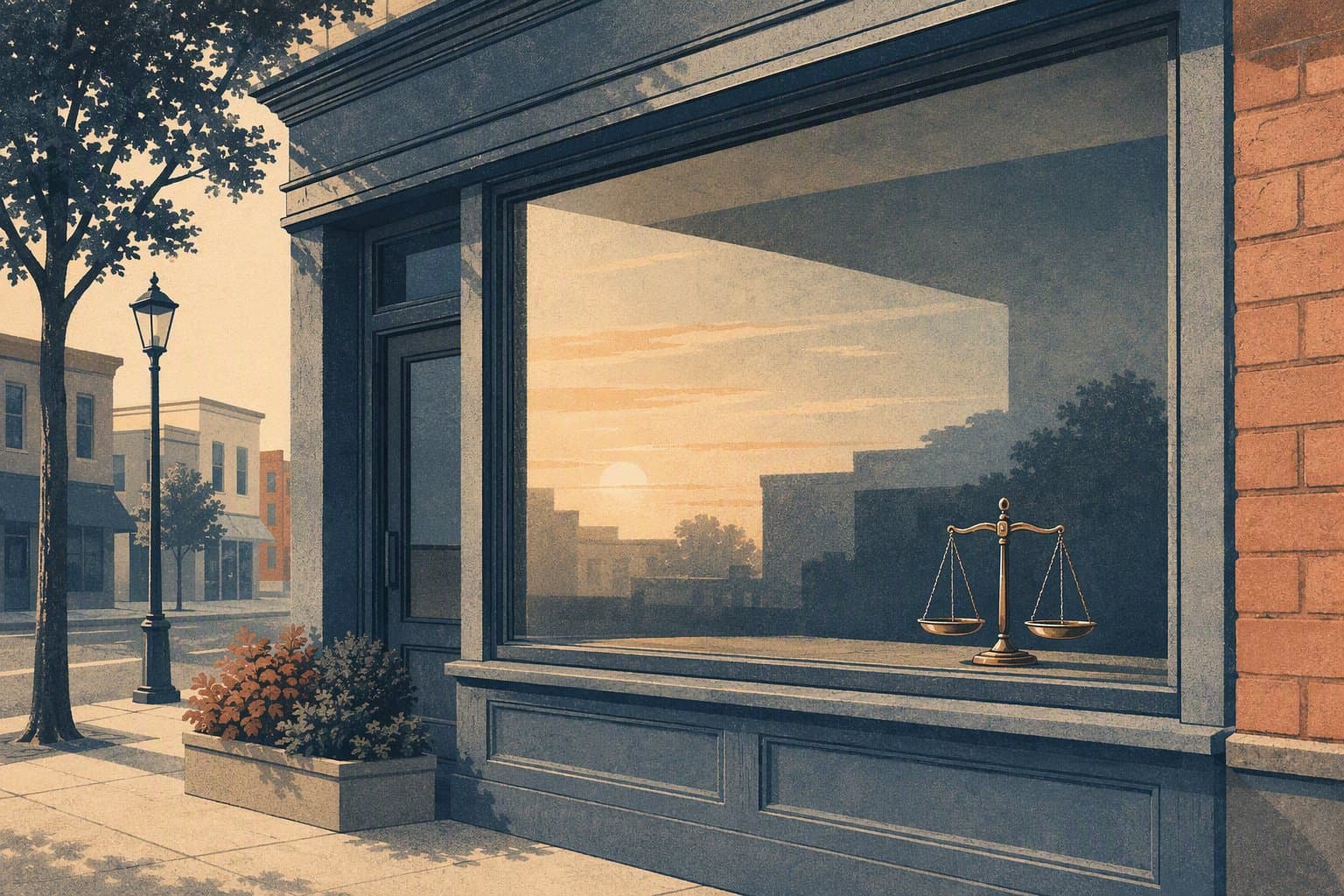 Commercial Justice - illustration, Jake Team LLC