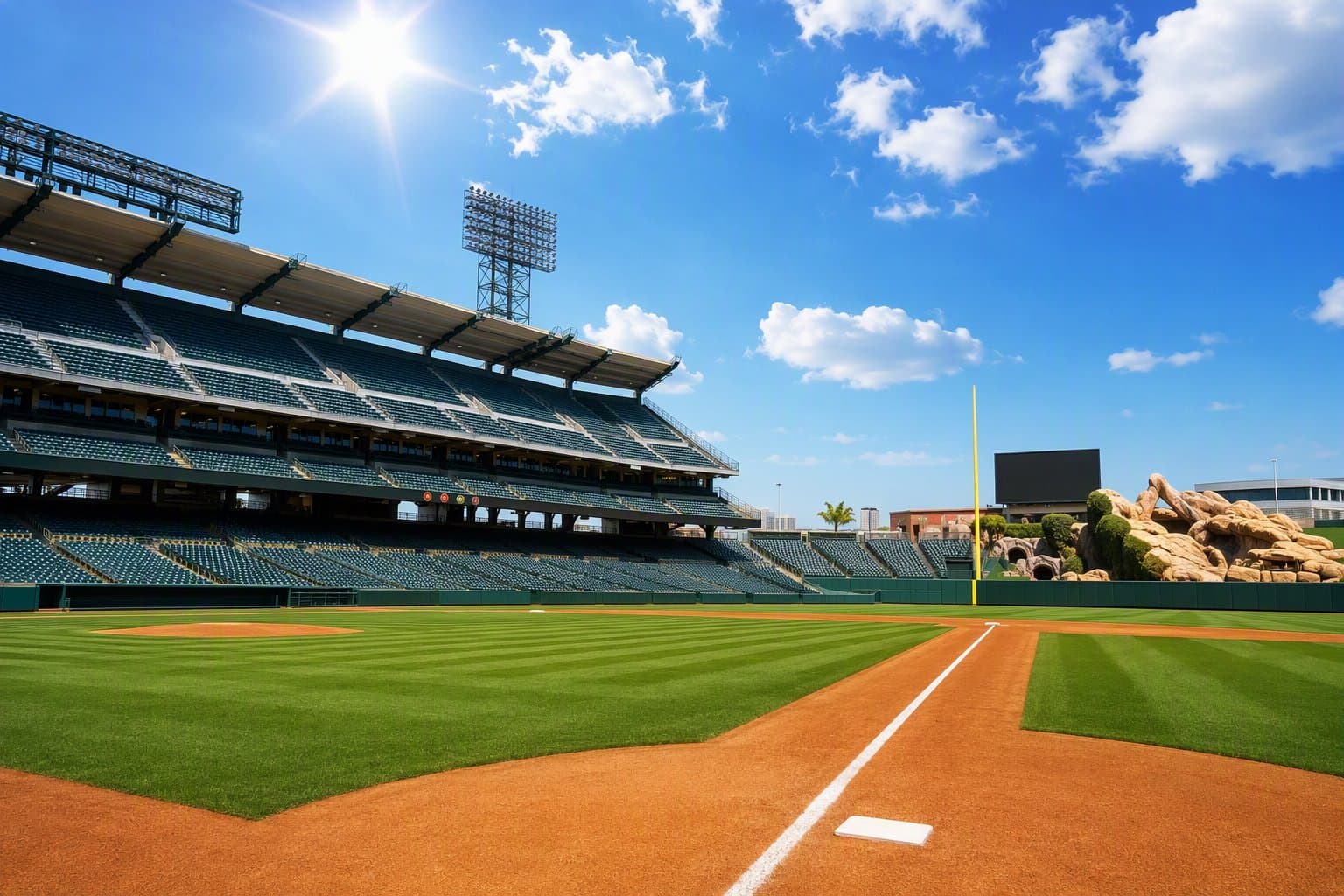 Angels baseball stadium - illustration, Jake Team LLC