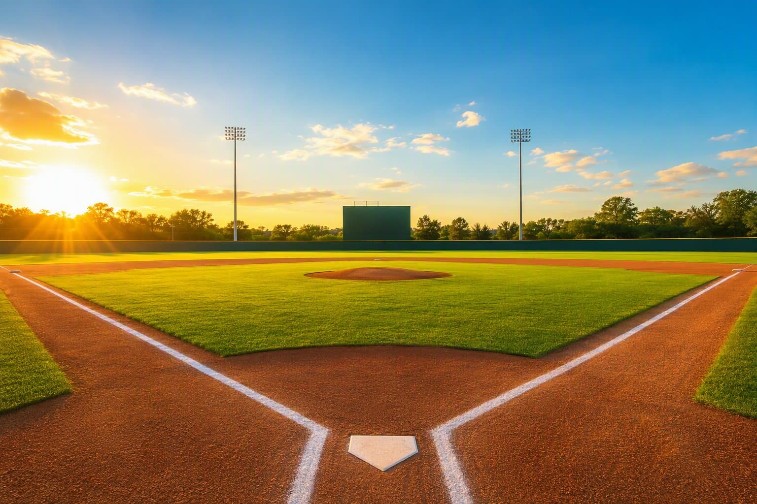 Empty Baseball Field - illustration, Jake Team LLC