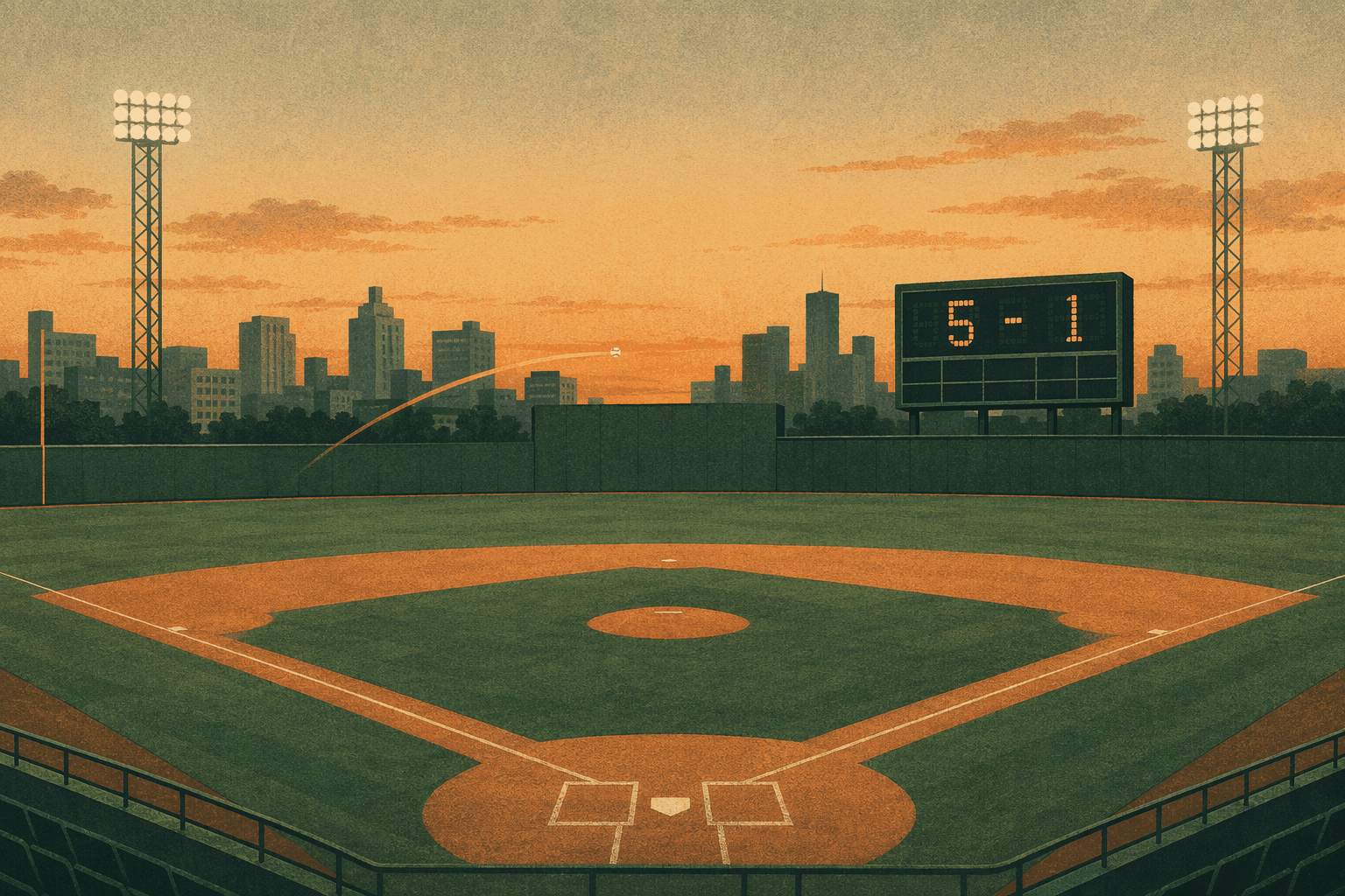 Late Baseball Surge - illustration, Jake Team LLC