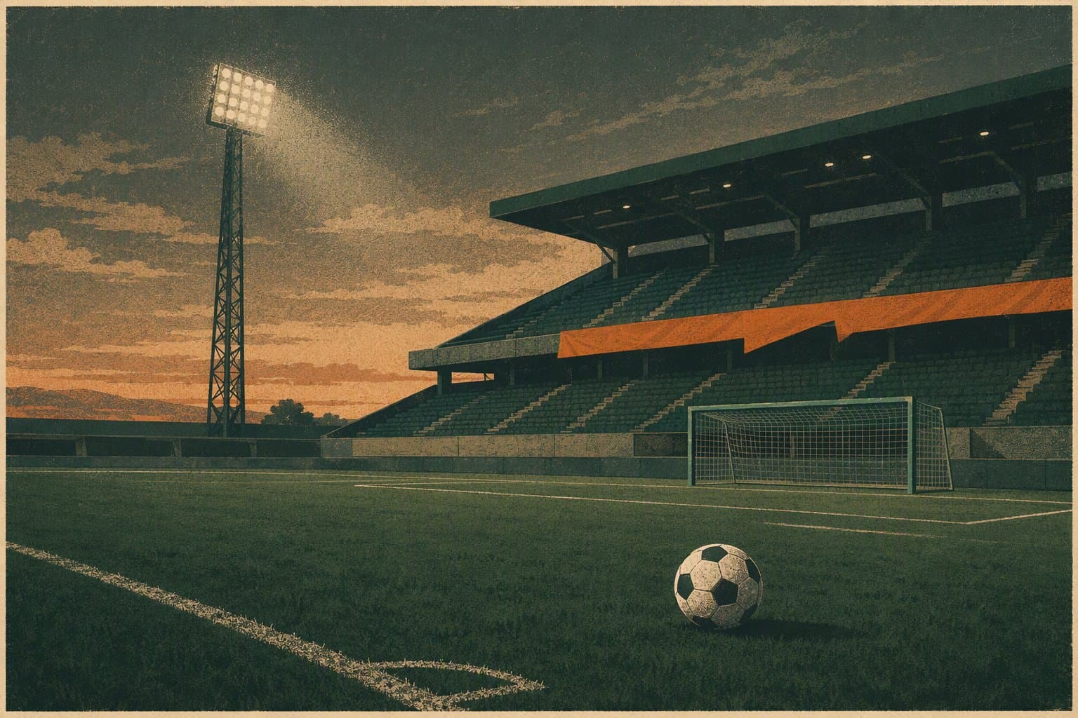 Late Soccer Draw - illustration, Jake Team LLC