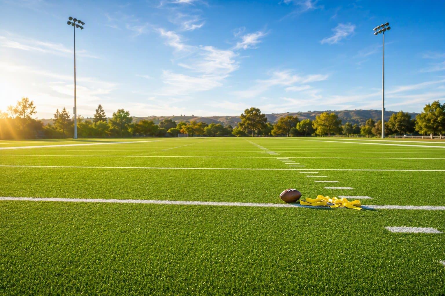 flag football field - illustration, Jake Team LLC