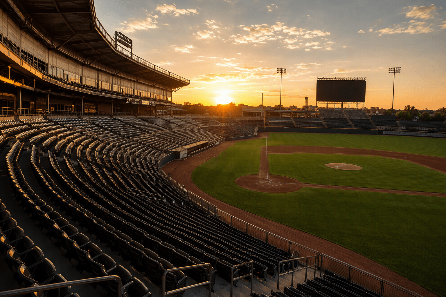 Baseball stadium atmosphere - illustration, Jake Team LLC