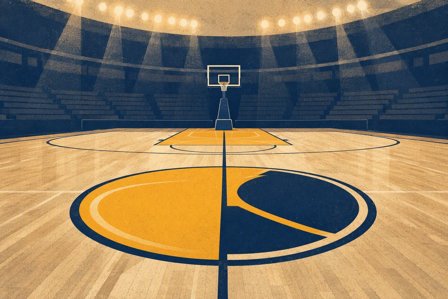 Spurs victory court - illustration, Jake Team LLC