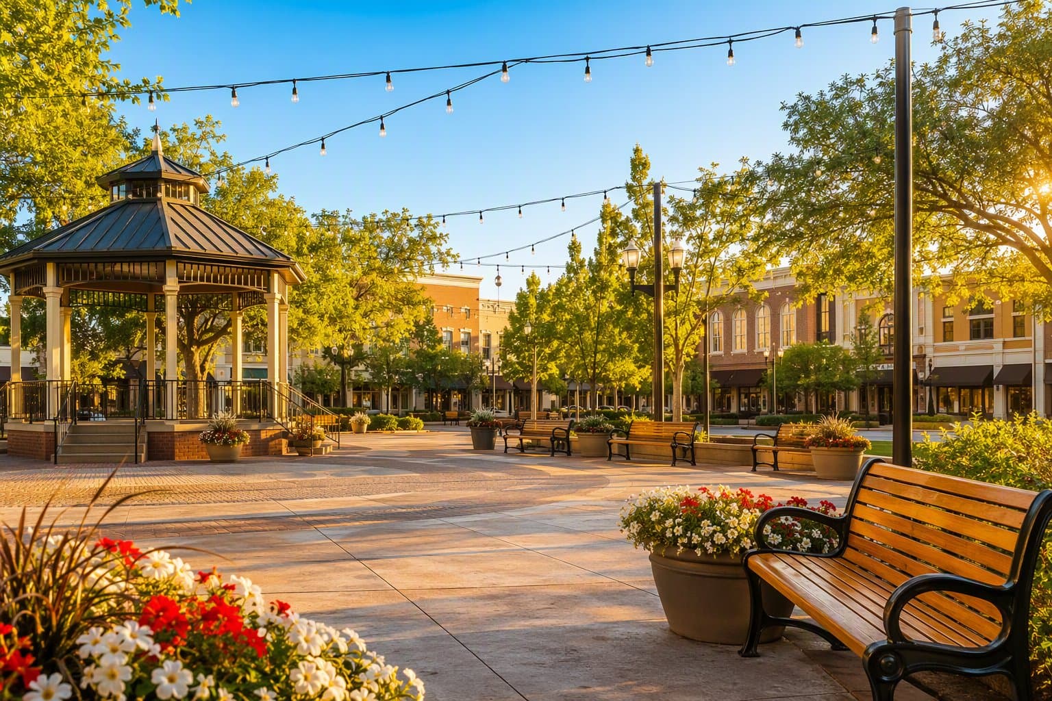 Pleasanton town square - illustration, Jake Team LLC