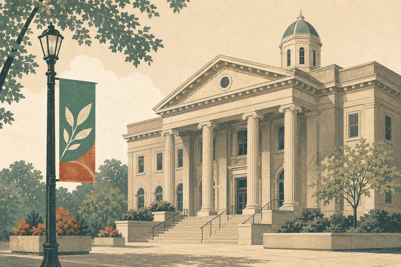 Pleasanton civic newsletter - illustration, Jake Team LLC