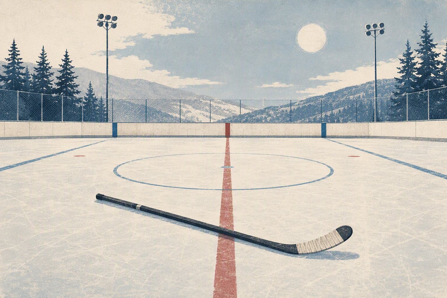 hockey arena momentum - illustration, Jake Team LLC
