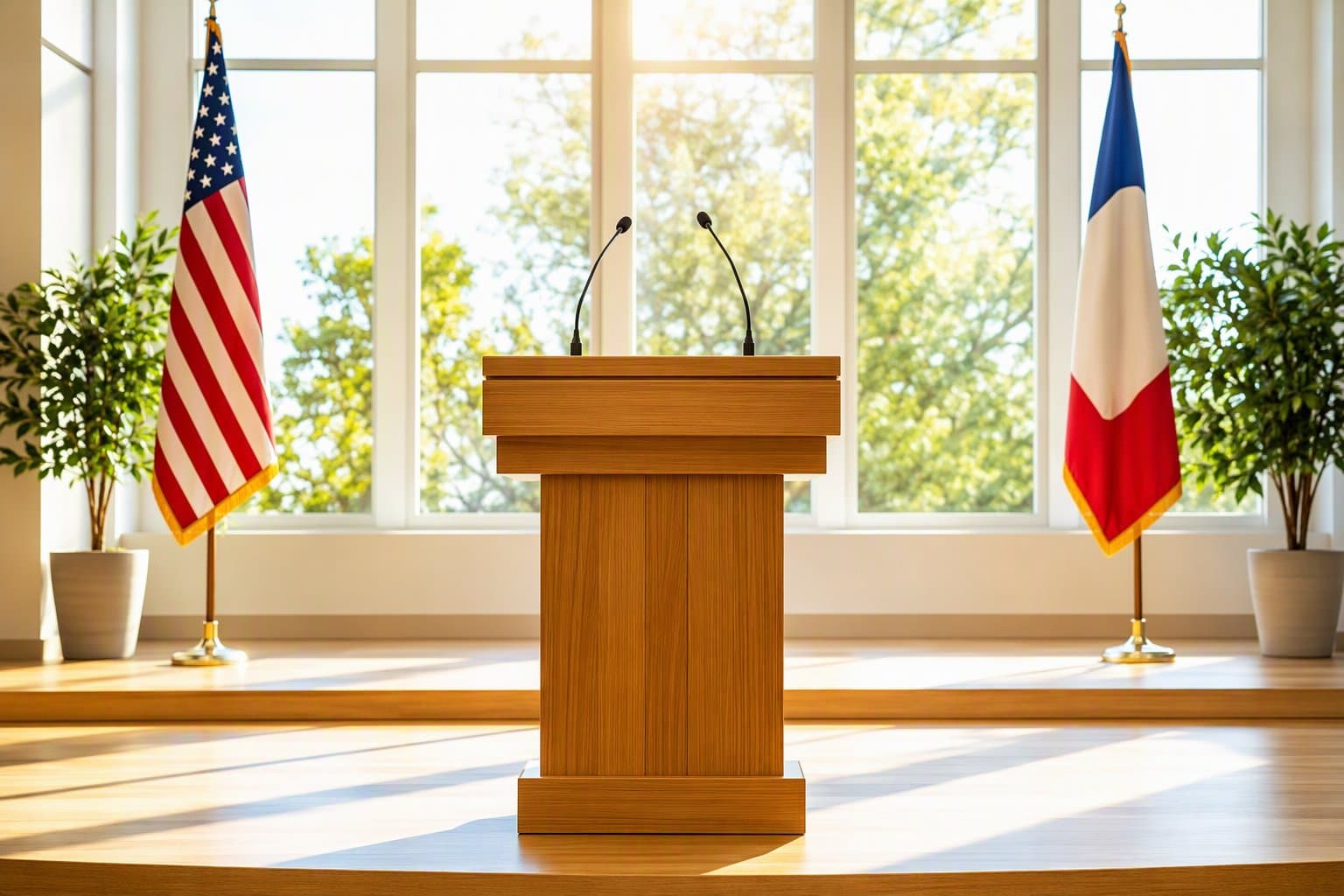 Legislative debate stage - illustration, Jake Team LLC