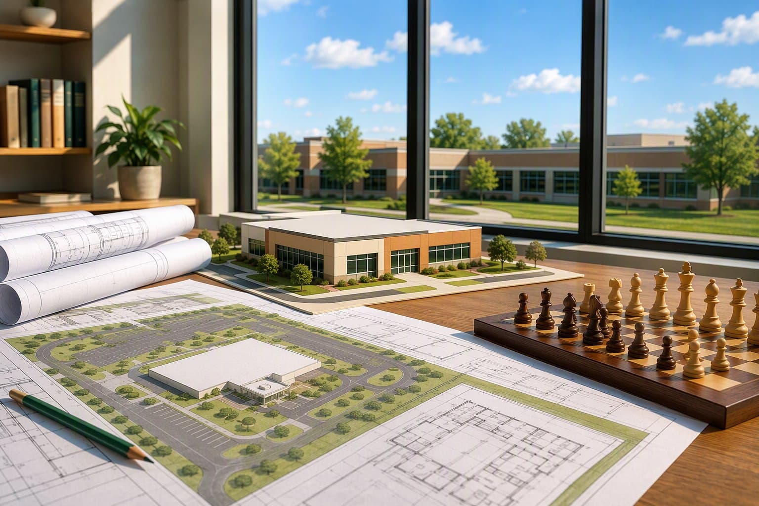 Chess School Expansion - illustration, Jake Team LLC