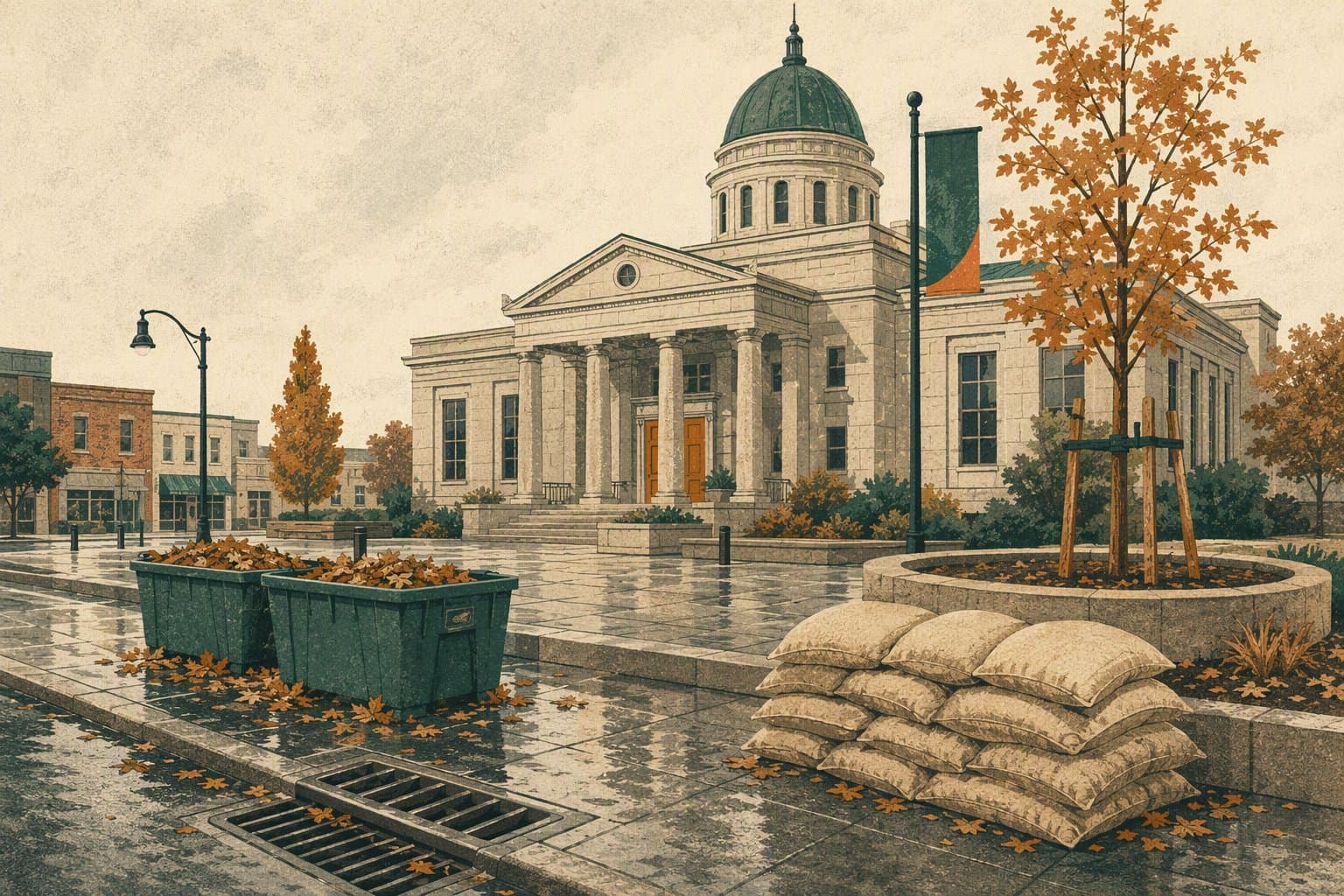 Civic Rain Readiness - illustration, Jake Team LLC