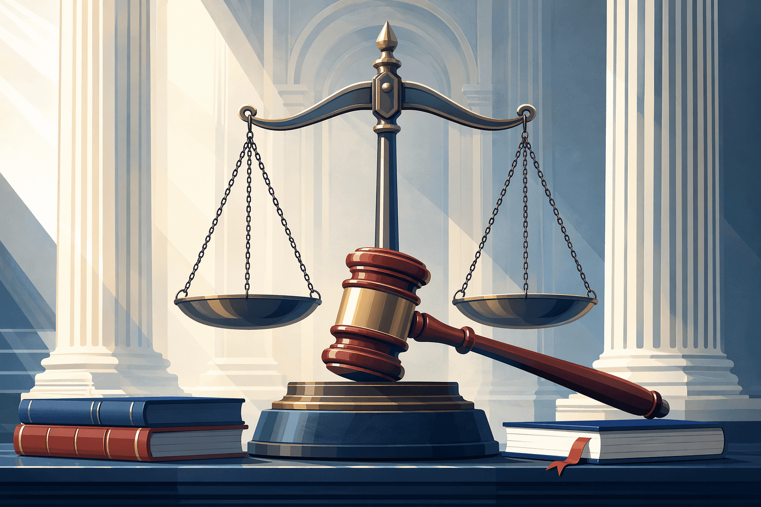 Justice scales - illustration, Jake Team LLC