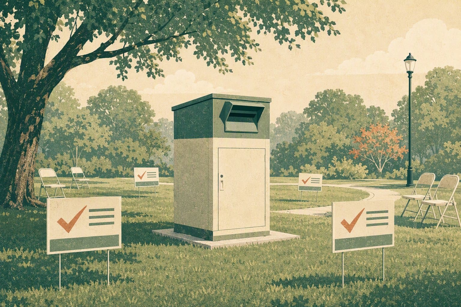 Early Voting - illustration, Jake Team LLC