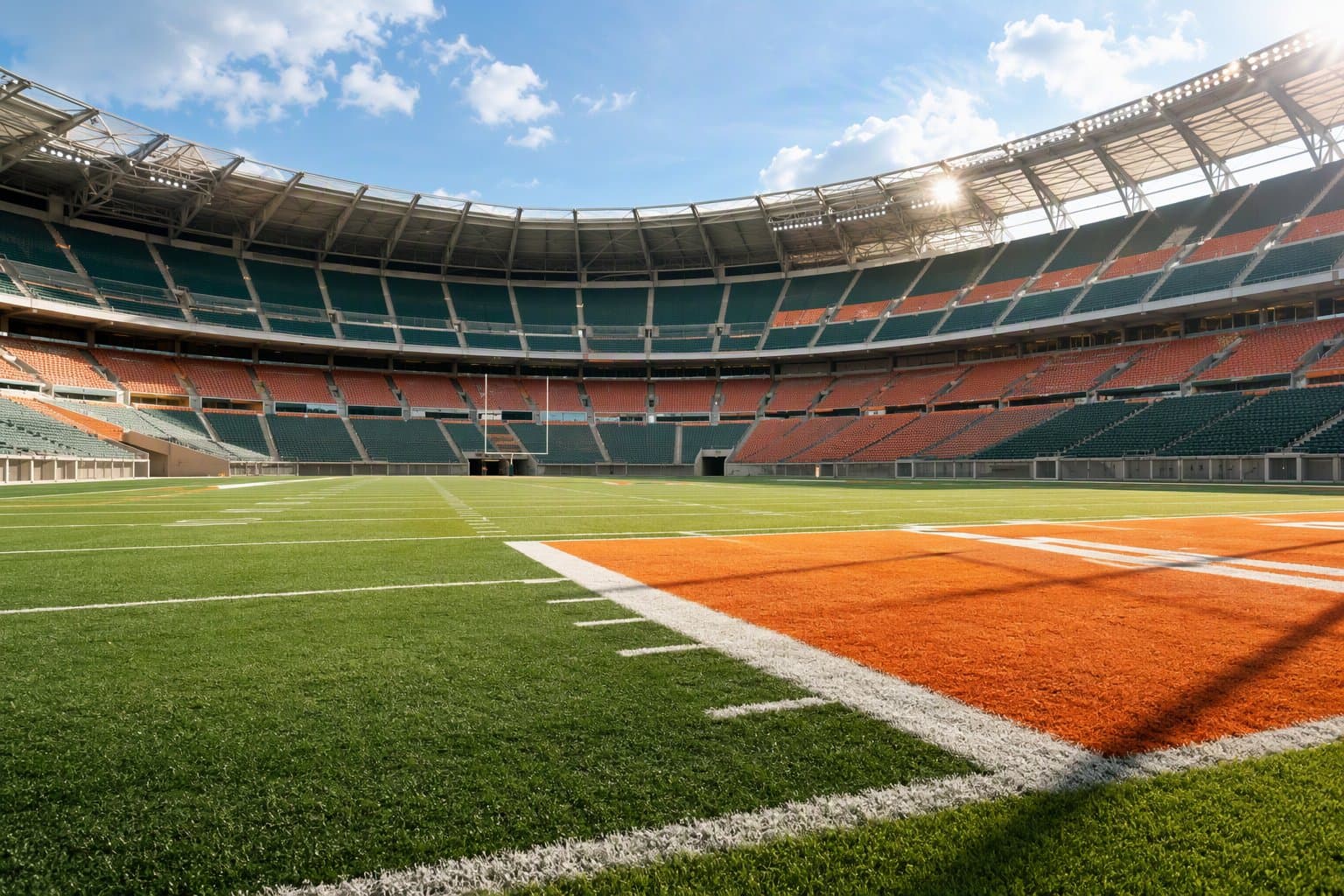 Sunlit Stadium Turf - illustration, Jake Team LLC