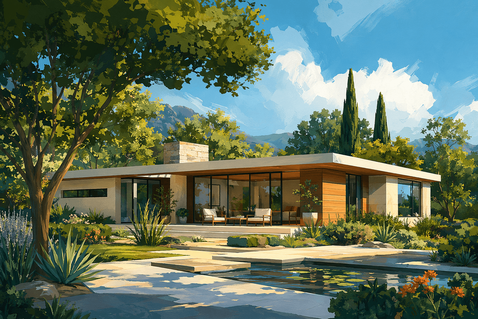 Luxury Home - illustration, Jake Team LLC