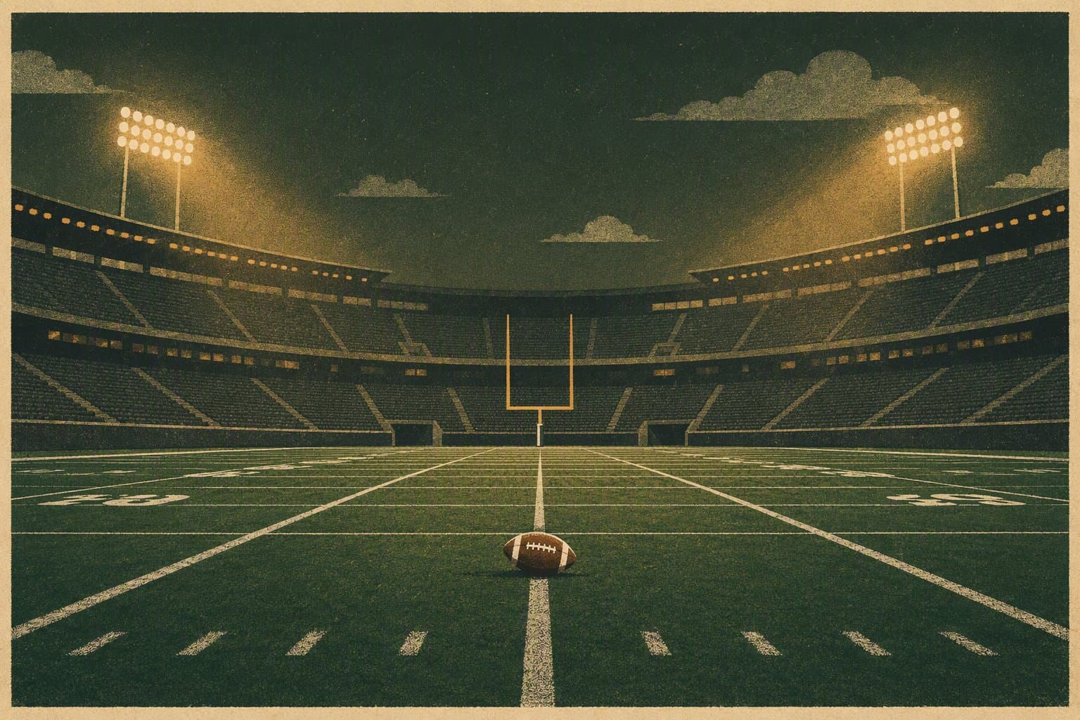 Friday Night Football - illustration, Jake Team LLC