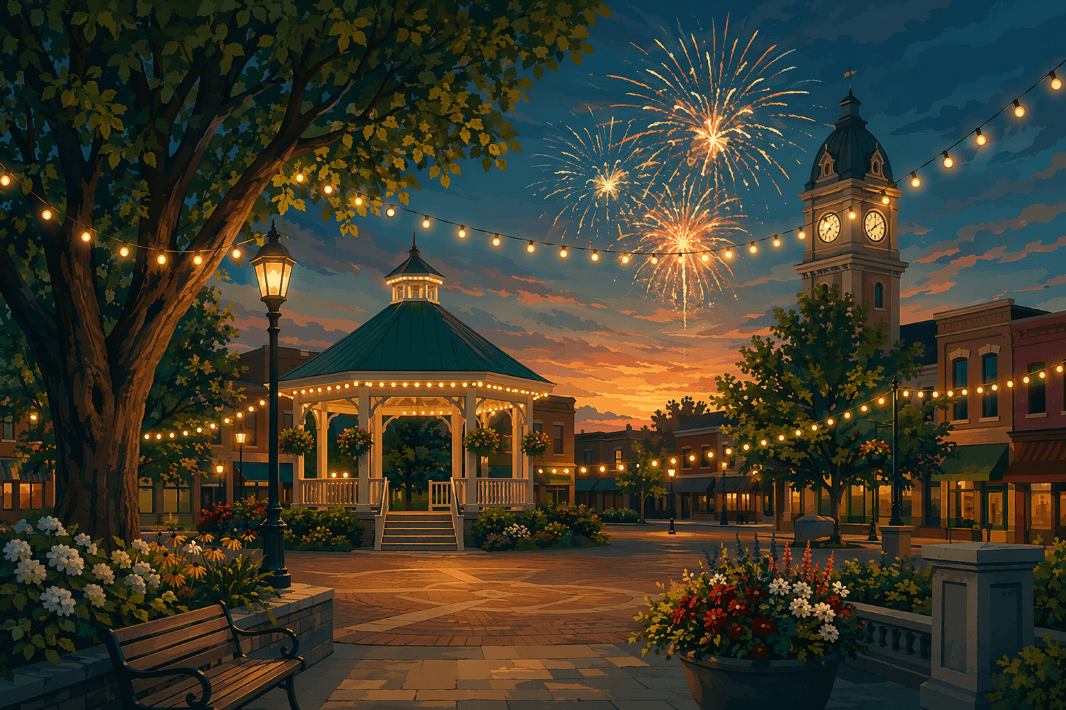 July 4th Celebration - illustration, Jake Team LLC