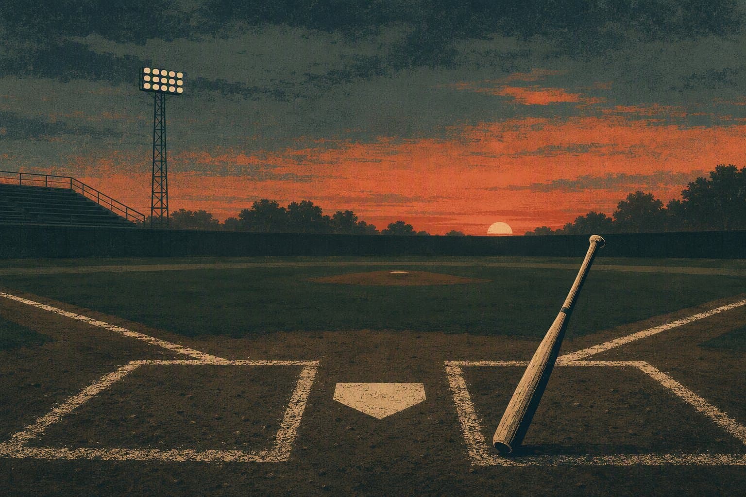late-inning baseball tension - illustration, Jake Team LLC