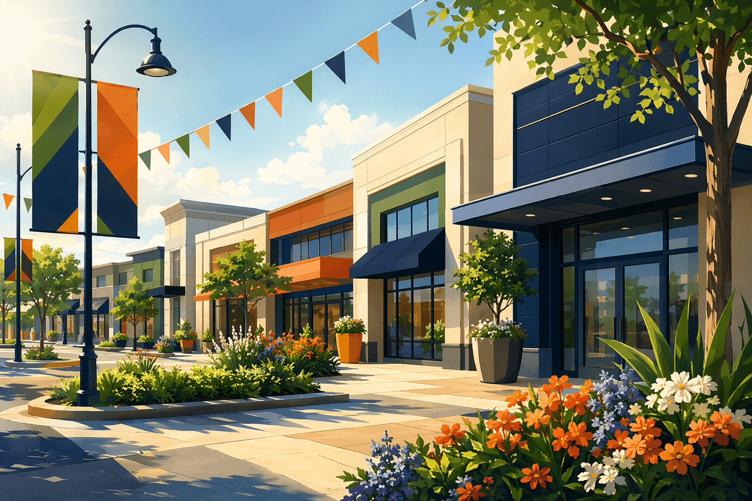 mall redevelopment - illustration, Jake Team LLC