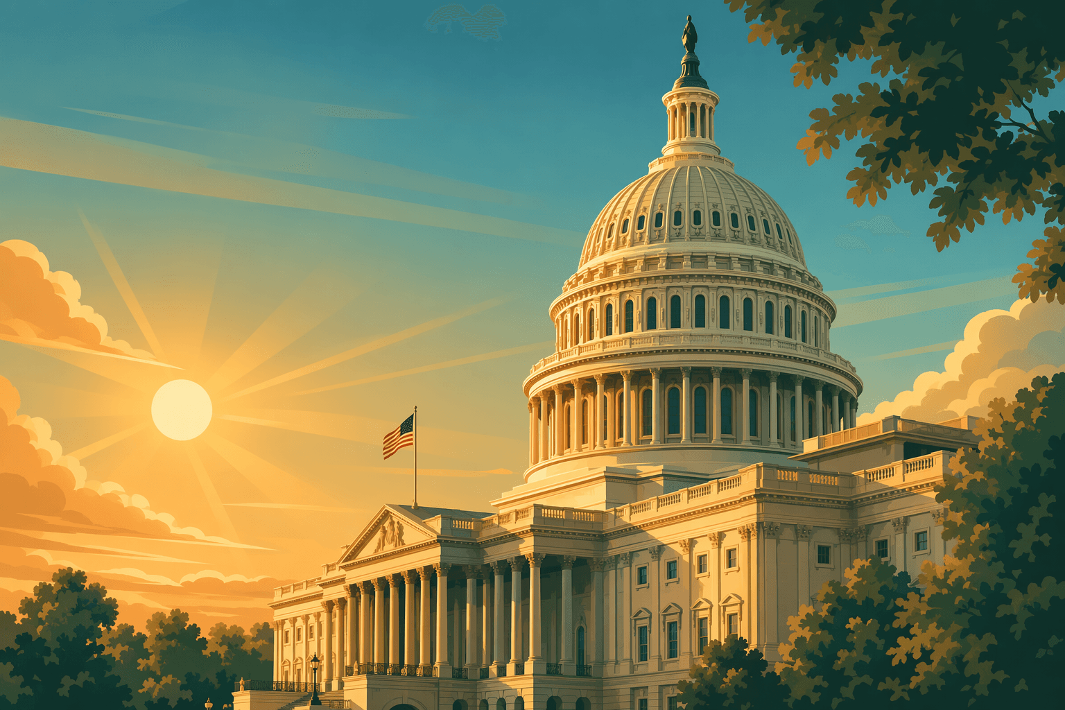 Legislative daylight - illustration, Jake Team LLC