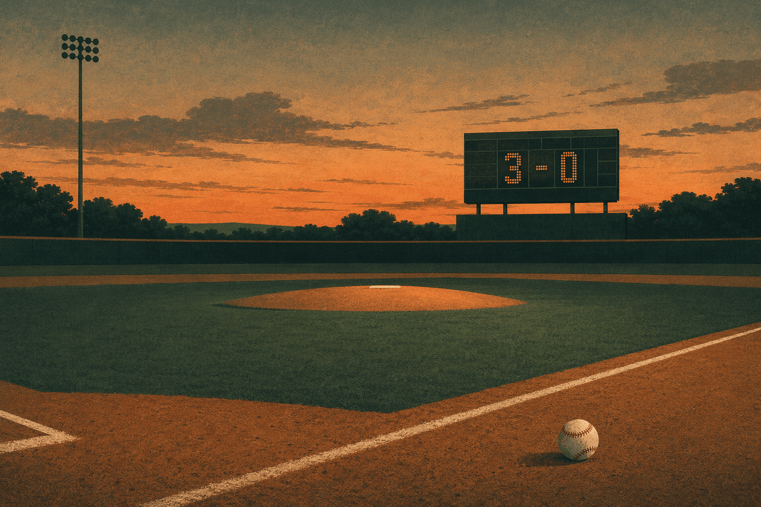Baseball Shutout - illustration, Jake Team LLC