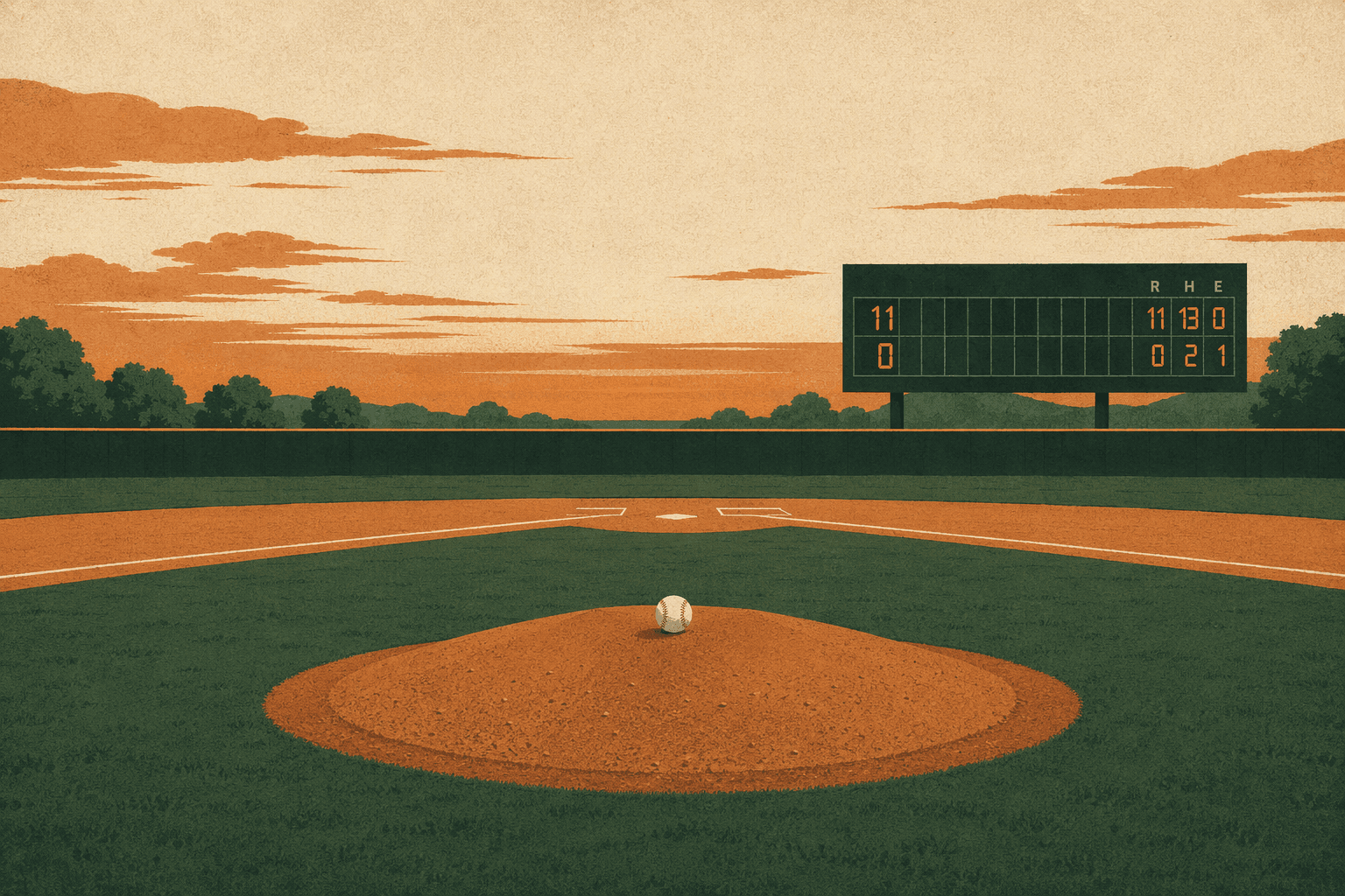 Baseball Shutout - illustration, Jake Team LLC