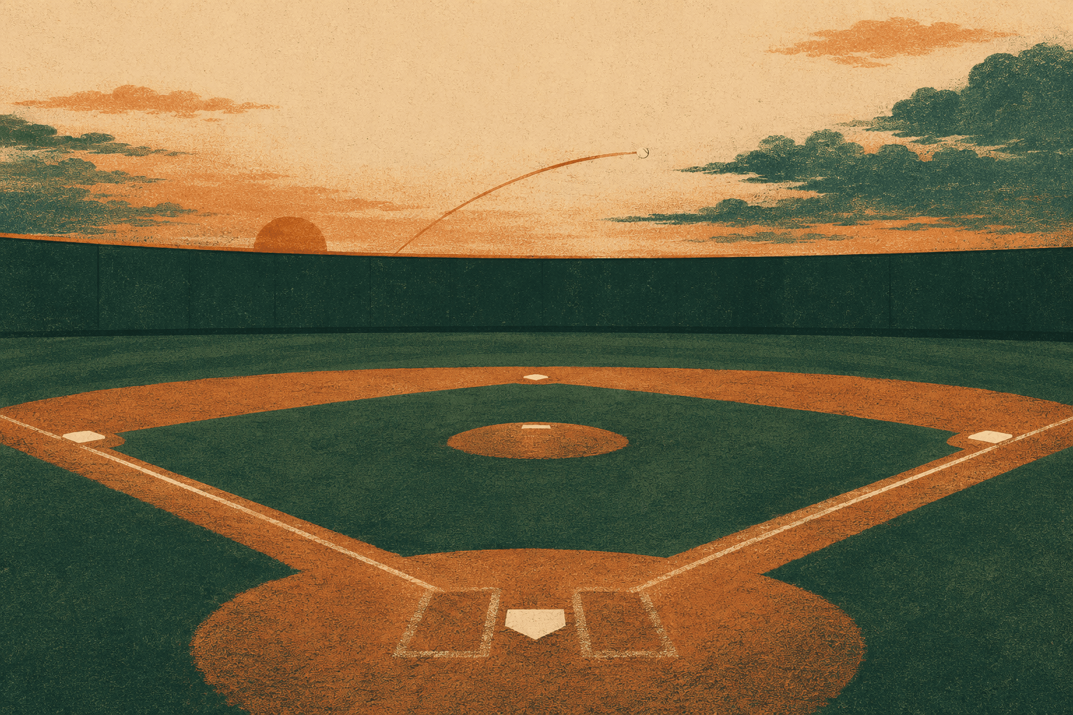 Three-run homer - illustration, Jake Team LLC