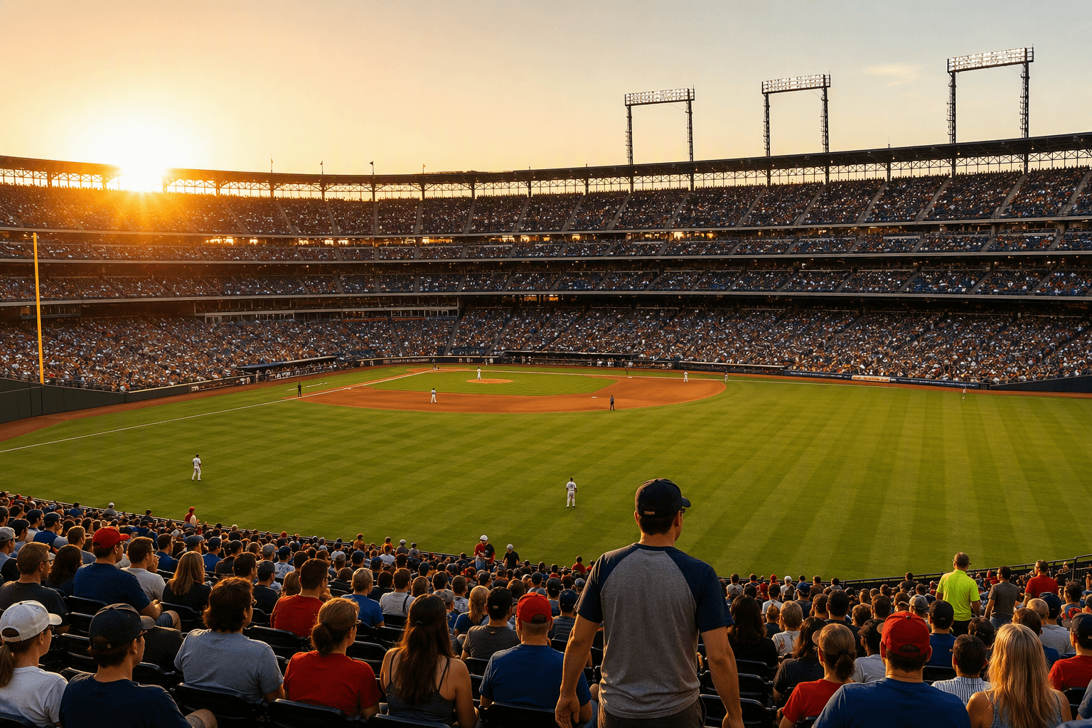 Baseball home opener atmosphere - illustration, Jake Team LLC